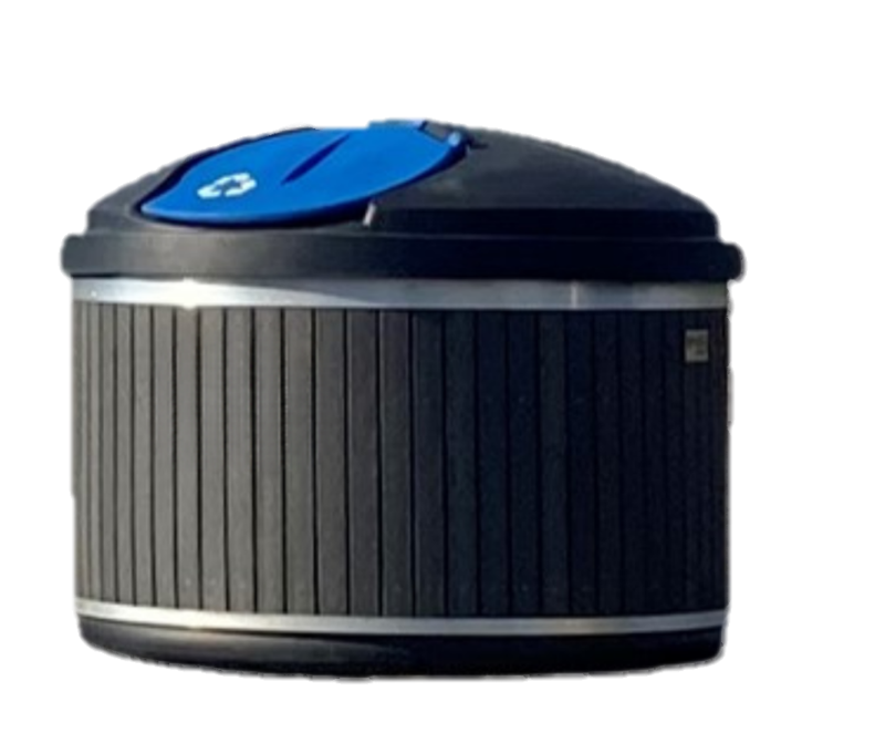 Conteneur semi-enfoui à chargement par grue