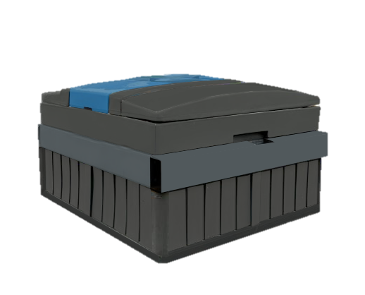 Conteneur semi-enfoui à chargement avant